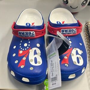 Official NBA 76ers Crocs